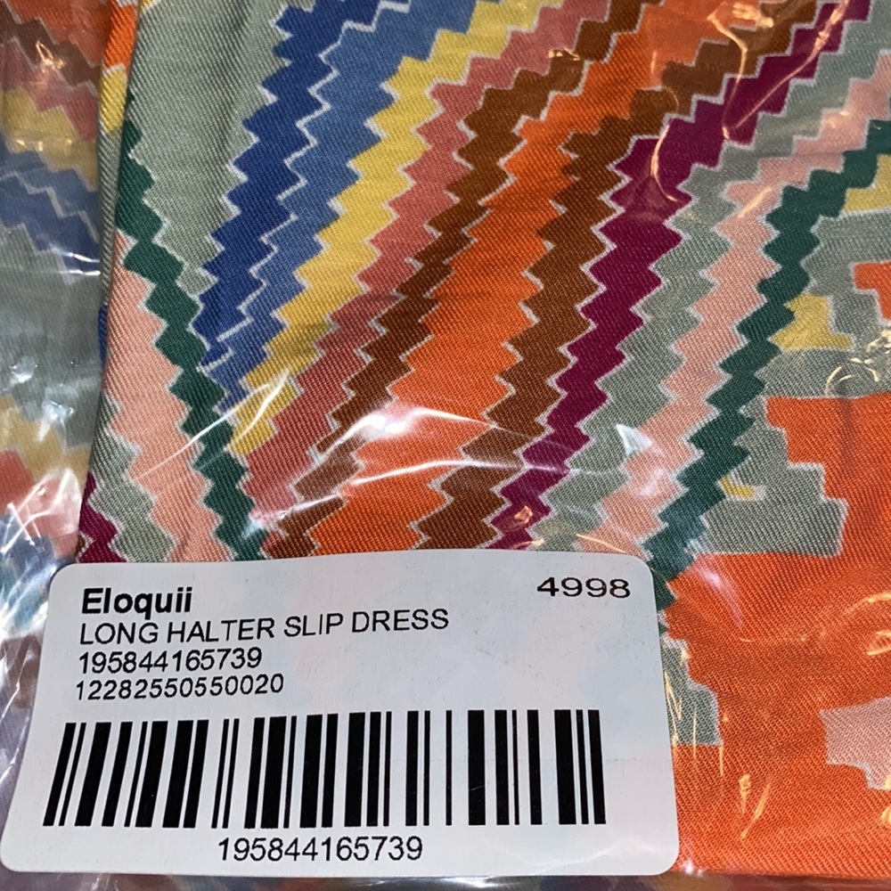 NWT ELOQUII Long Halter Slip Dress - Hidden Gem - Picture 6 of 10